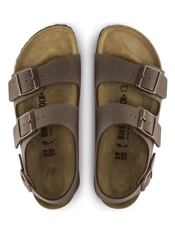 Birkenstock Leren sandalen "Milano" bruin