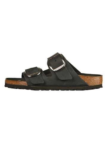 Birkenstock Skórzane klapki "Arizona" w kolorze czarnym