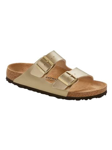 Birkenstock Klapki "Arizona" w kolorze złotym
