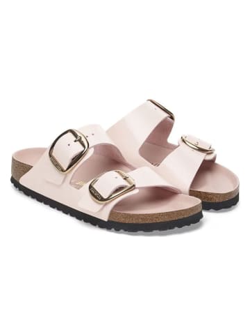 Birkenstock Skórzane klapki "Arizona" w kolorze jasnoróżowym