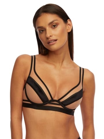 Kinga Biustonosz "Lou" w kolorze czarno-beżowym