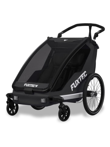 Fuxtec Fahrradanhänger "2-Sitzer FX-FA1" in Schwarz