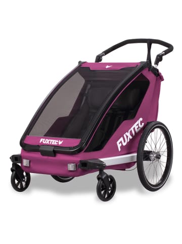 Fuxtec Fahrradanhänger "2-Sitzer FX-FA1" in Lila