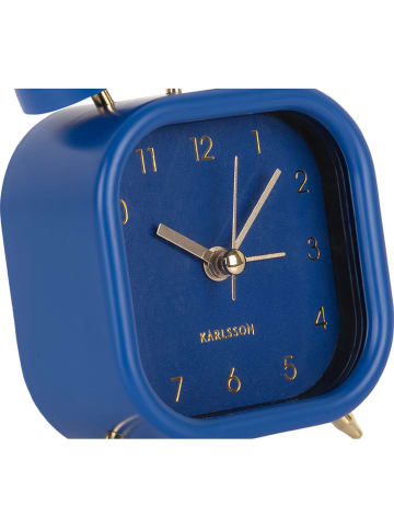 Karlsson Budzik "Glam" w kolorze niebieskim - wys. 11,4 cm