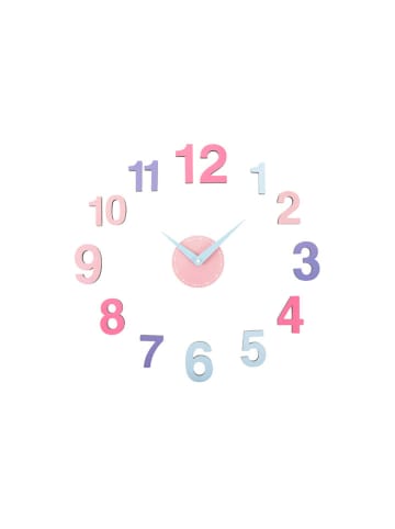 Karlsson Zegar ścienny DIY "Chica" w kolorze jasnoróżowym