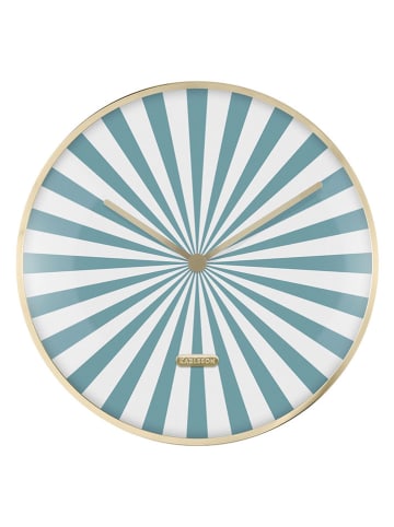 Karlsson Zegar ścienny "Candy Swirl Dome" w kolorze biało-niebieskim - Ø 40 cm