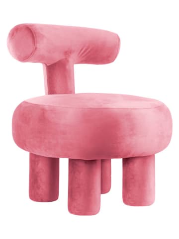 Leitmotiv Hocker "Abrazo" w kolorze jasnoróżowym - wys. 67 x Ø 58 cm