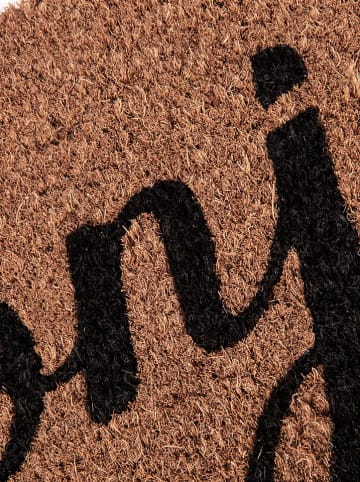 Present Time Wycieraczka w kolorze jasnobrązowym z włókna kokosowego - 75 x 25 cm