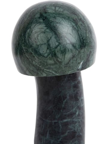 Present Time Dekoracja "Mushroom" w kolorze ciemnozielonym - wys. 14 cm