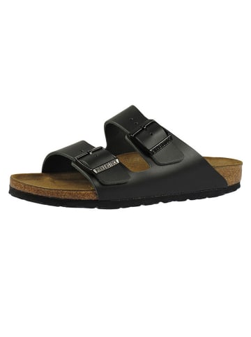 Birkenstock Skórzane klapki "Arizona" w kolorze czarnym