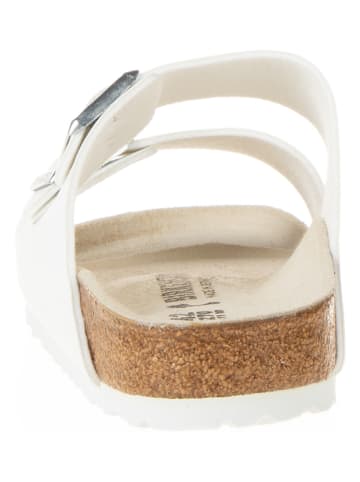 Birkenstock Slippers "Arizona" wit - wijdte S