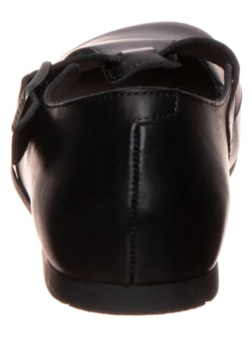 Birkenstock Leder-Ballerinas "Tickel" in Schwarz