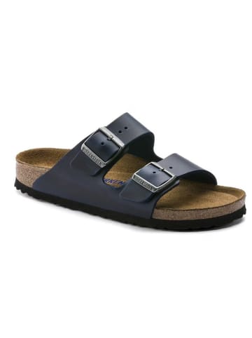 Birkenstock Leren slippers "Arizona" donkerblauw