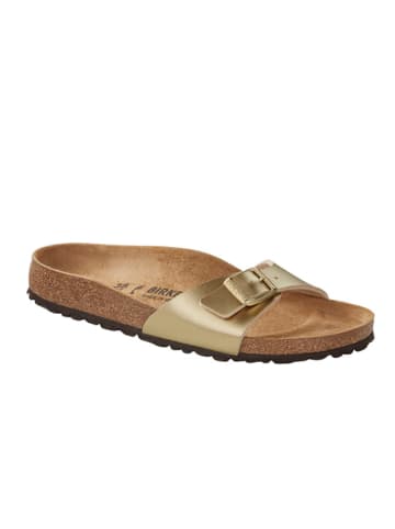 Birkenstock Pantoletten "Madrid" in Gold - Weite S