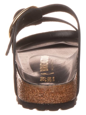 Birkenstock Leren slippers "Arizona" zwart