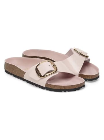 Birkenstock Skórzane klapki "Madrid" w kolorze jasnoróżowym