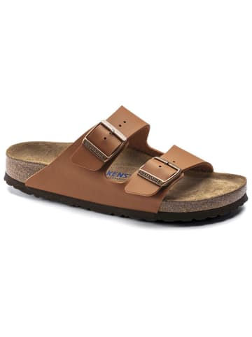 Birkenstock Pantoletten "Arizona" in Hellbraun - Weite S