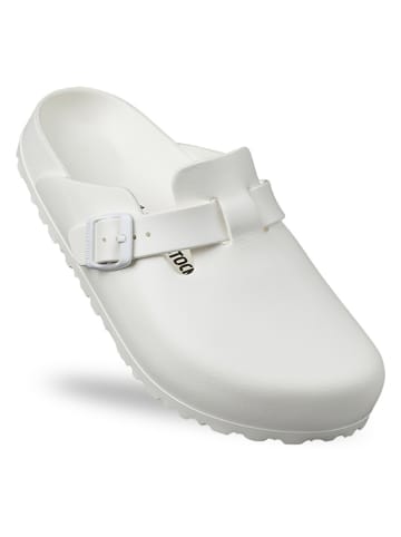 Birkenstock Clogs "Boston" in Weiß - Weite N
