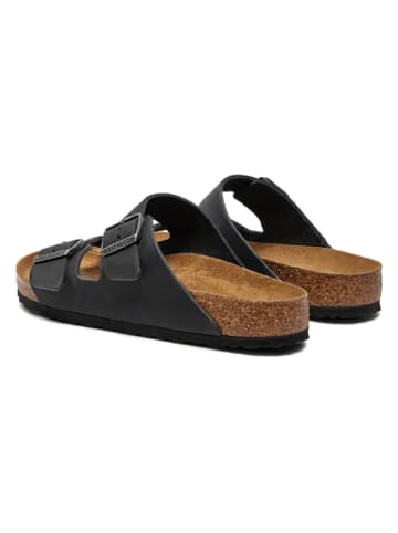 Birkenstock Leren slippers "Arizona" zwart