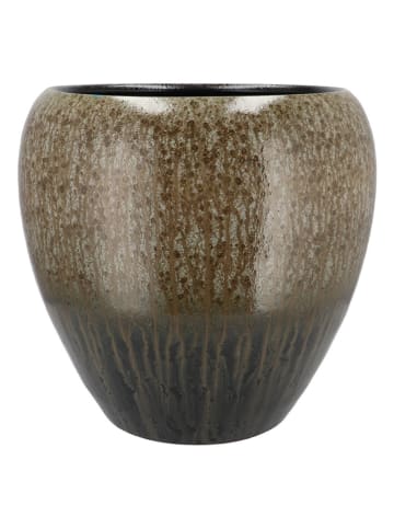 daan kromhout Blumentopf "Jade" in Khaki - (H)16 x Ø 14 cm