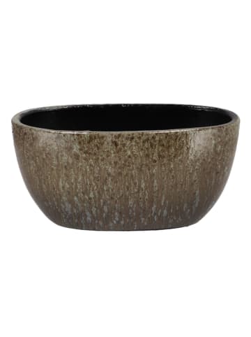 daan kromhout Blumentopf "Jade" in Khaki - (B)28 x (H)15 x (T)13 cm
