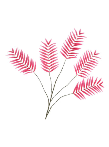 daan kromhout Dekozweig "Palm Leaf" in Pink/ Braun - (H)125 cm