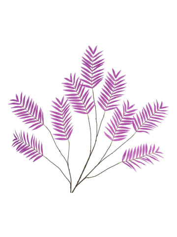 daan kromhout Dekozweig "Palm Leaf" in Lila/ Braun - (H)150 cm