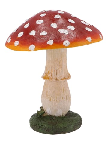 daan kromhout Dekoracja "Mushroom" w kolorze czerwono-biało-kremowym - wys. 22 x Ø 18 cm