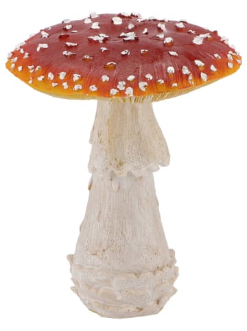 daan kromhout Dekoracja "Mushroom" w kolorze czerwono-białym - wys. 18 x Ø 15 cm