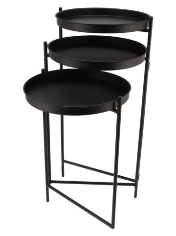 daan kromhout Blumentisch "Dhaka" in Schwarz - (B)113,5 x (H)78 x (T)35 cm