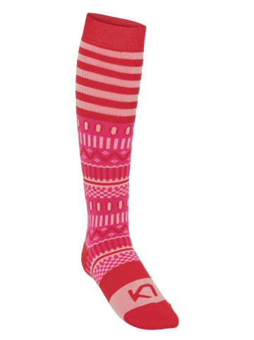KARI TRAA Funktionssocken "Akle" in Orange/ Pink
