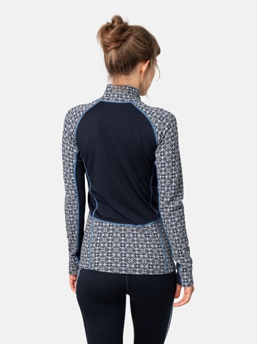 KARI TRAA Wełniany podkoszulek termiczny "Rose Light" w kolorze granatowym