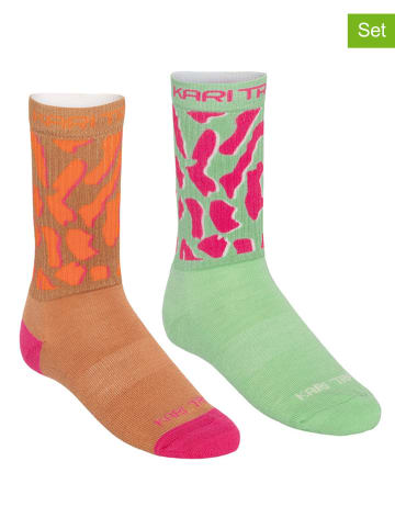 KARI TRAA 2er-Set: Socken "Puffin" in Bunt