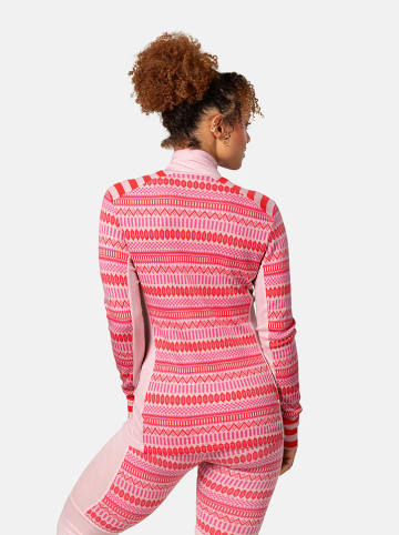 KARI TRAA Merinowollen thermo-ondergoed "Akle" roze/oranje