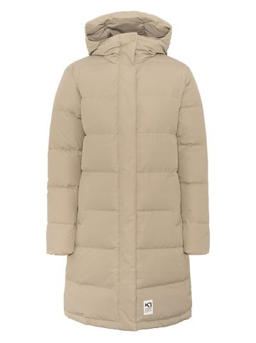 KARI TRAA Daunenmantel "Kyte" in Taupe