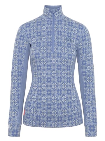 KARI TRAA Merinowoll-Thermounterhemd "Rose" in Hellblau