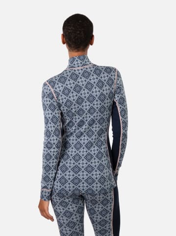 KARI TRAA Merinowoll-Thermounterhemd "Rose" in Blau