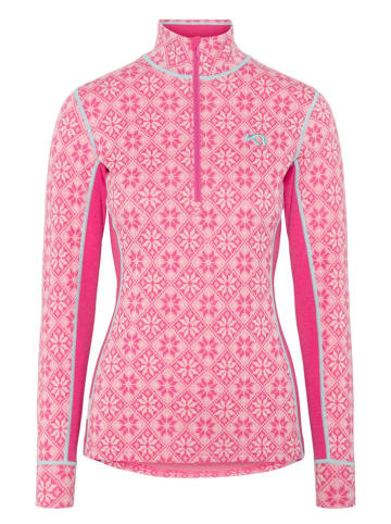 KARI TRAA Merinowoll-Thermounterhemd "Rose" in Pink