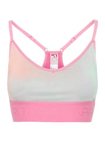 KARI TRAA Sportbustier lichtroze/lichtblauw