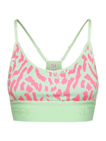 KARI TRAA Sport-BH "Var" in Grün/ Pink