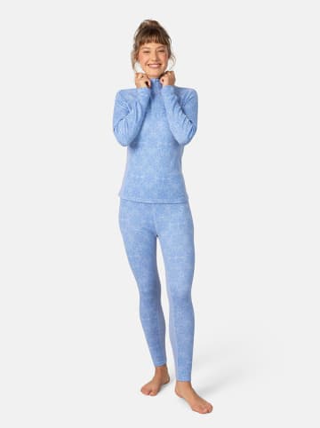 KARI TRAA Merinowoll-Thermounterhose "Edith" in Hellblau