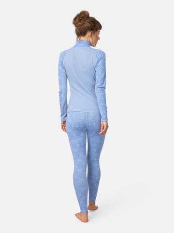 KARI TRAA Merinowoll-Thermounterhose "Edith" in Hellblau