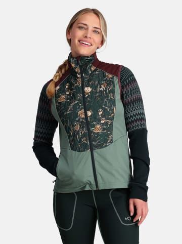 KARI TRAA Functionele bodywarmer "Tirill" olijfgroen/donkergroen