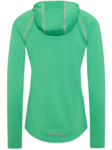 KARI TRAA Funktionshoodie "Sanne" in Grün