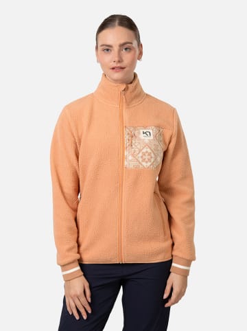 KARI TRAA Fleece vest "Rothe" abrikooskleurig