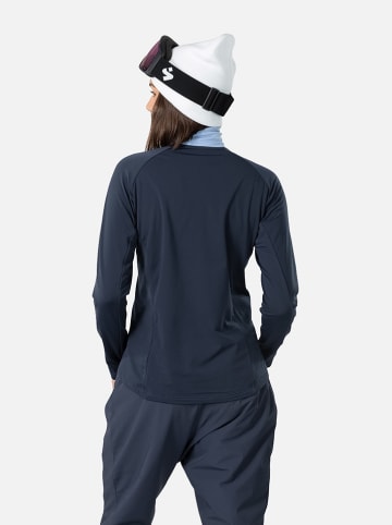 KARI TRAA Funktionslongsleeve "Evelyn" in Hellblau/ Dunkelblau