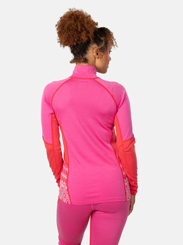 KARI TRAA Podkoszulek termiczny "Malia" w kolorze różowo-pomarańczowym