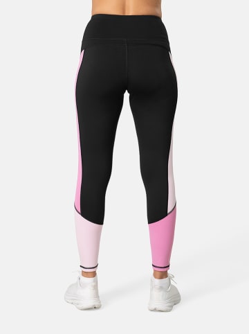 KARI TRAA Trainingsleggings "Molly" in Schwarz/ Rosa