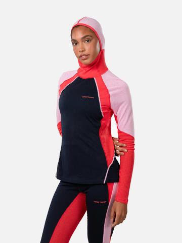 KARI TRAA Functionele longsleeve "Alma" lichtroze/zwart