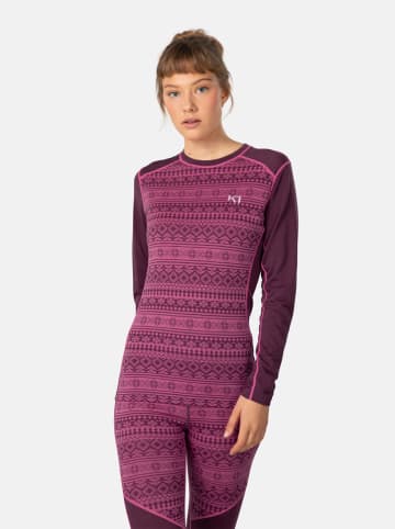 KARI TRAA Thermounterhemd "Mina" in Dunkelrot
